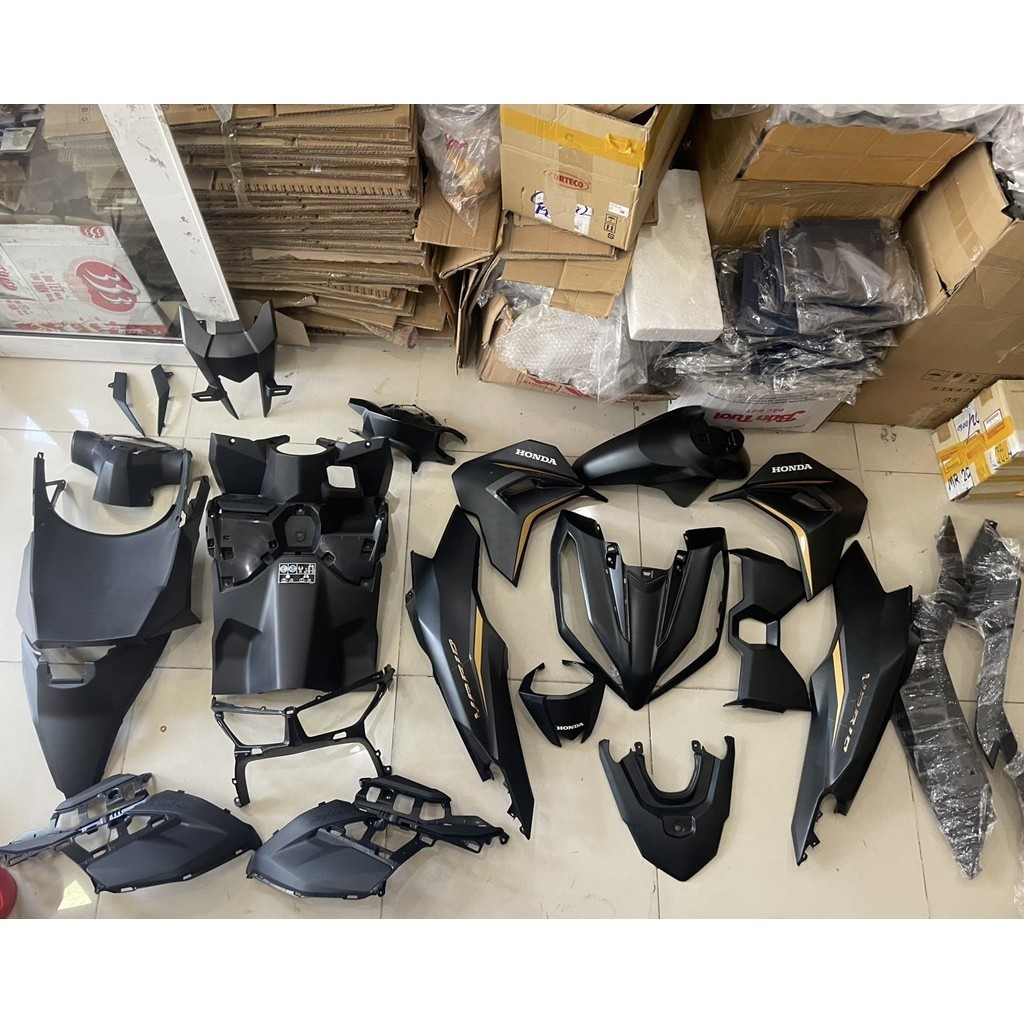 dàn áo vario 125 2023 - 2024 tháo xe màu đen nhám