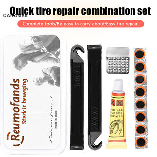 Canamek dụng cụ sửa chữa xe đạp bộ dụng cụ sửa chữa lốp xe đạp bộ dụng cụ keo pry bar file keo dán sửa chữa lốp mới