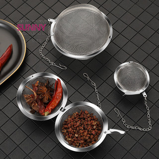 Dụng cụ lọc trà không gỉ Khóa quả cầu gia vị Bộ lọc quả bóng trà MeshTea mới