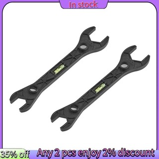 Còn hàng-2 CHIẾC PPR Ống Đai Ốc Nhựa Tắm Cờ Lê Tắm Trộn Van Vòi Gắn Cờ Lê Với Đồng Hồ Đo Mức