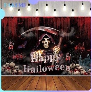 Fakeme tấm banner hình ma kinh dị di động có thể gập gọn và tái sử dụng trang trí tiệc halloween