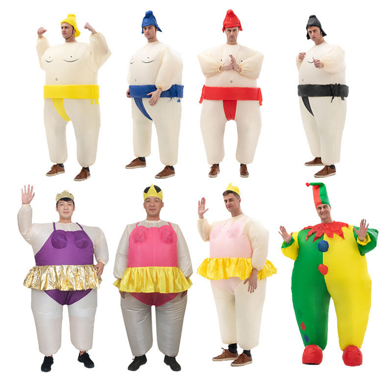 Trang Phục cosplay trang phục bơm hơi to béo trang phục Sumo biểu diễn sân khấu đạo cụ trang phục múa ba lê hoạt hình