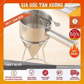 Dụng cụ làm bánh đỉnh cao- phễu rót bột inox chất lượng cao kèm kệ inox- sáng tạo món bánh trong tầm tay