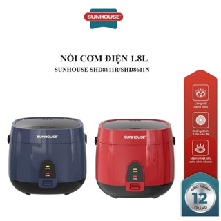 NỒI CƠM ĐIỆN 1.8L SUNHOUSE SHD8611N/SHD8611R
