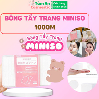  Bông Tẩy Trang Miniso 1000 Miếng Sử Dụng Để Tẩy Trang Và Đắp Mặt Nạ Dạng Nước Bông Đắp Toner Bông Đắp Lotion Mask 