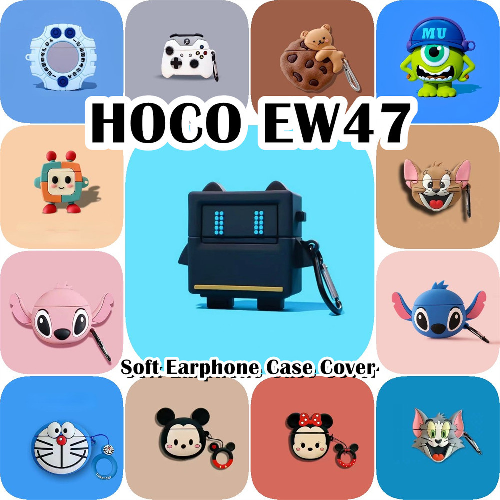 【Hot sale】Cho HOCO EW47 ốp tai ng Case phim hoạt hình Ảnh thật Vỏ Bảo Vệ Hộp Sạc Tai Nghe