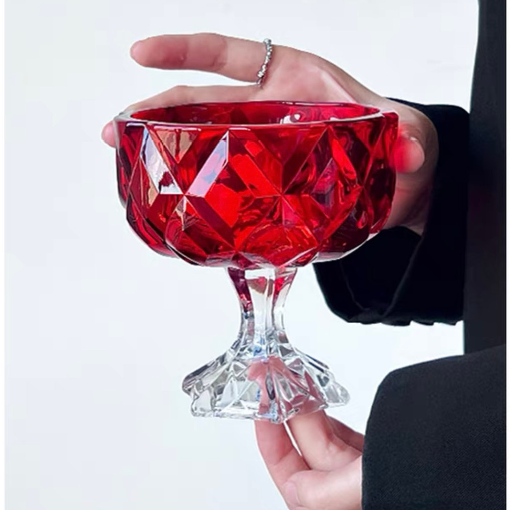 Cốc Sữa Chua Trái Cây Pudding Kem Kem Thủy Tinh