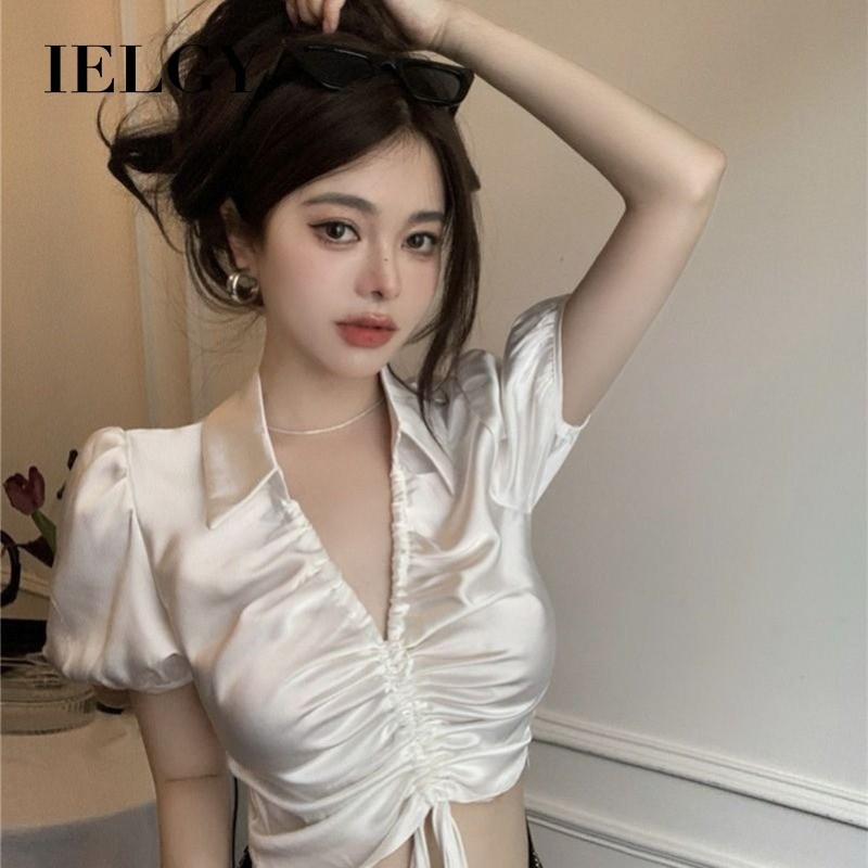 Áo dây rút xếp li thích hợp IELGY Designer