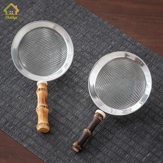 Bộ lọc trà Bothyi có tay cầm bằng tre cho máy lọc nước ép Teacup Quà tặng tân gia