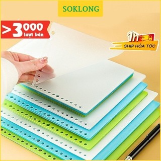 Set Bìa sổ nhựa, tab phân trang A5 / B5 / A4 màu trong suốt làm bìa sổ còng (ĐỌC KỸ LƯU Ý)