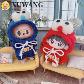 Lacyesbza 1 bộ Quần áo búp bê Cotton 15cm, Quần áo búp bê Đôi mắt to Quần áo thời gian Labububupu, Phụ kiện đồ chơi thời trang Quần áo búp bê sang trọng đầy màu sắc dễ thương Đồ chơi trẻ em gái