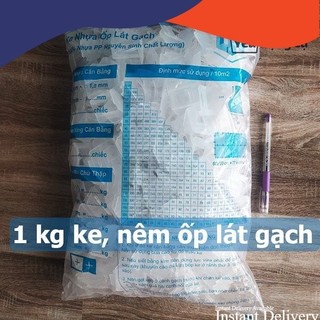 1 kg Ke nêm cân bằng lát gạch 1mm, 1,5mm, 2mm - Ke lát gạch cân bằng chuyên dụng ốp lát -ke cân bằng nguyên sinh