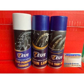  Chai . bảo dưỡng sên Zeus vệ sinh sên xe máy Zeus làm bóng dàn nhựa nhám vỏ xe Zeus . DoChoiXeMay 