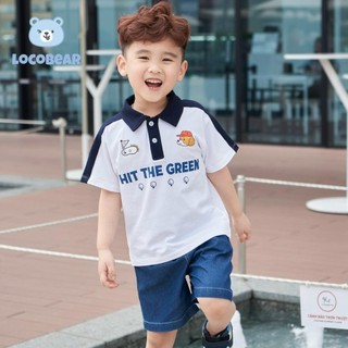  Set bộ polo cộc chất liệu vải cotton da cá siêu xịn, co giãn, tạo cảm giác thoải mái cho bé từ 9-29kg 24B001