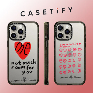 Casetify Biểu hiện tình yêu màu đỏ Vỏ điện thoại Acrylic chống sốc trong suốt cho iPhone 15 Pro Max 14 Plus 13 ProMax 12 12Pro Vỏ bảo vệ cứng bằng điện thoại chống sốc