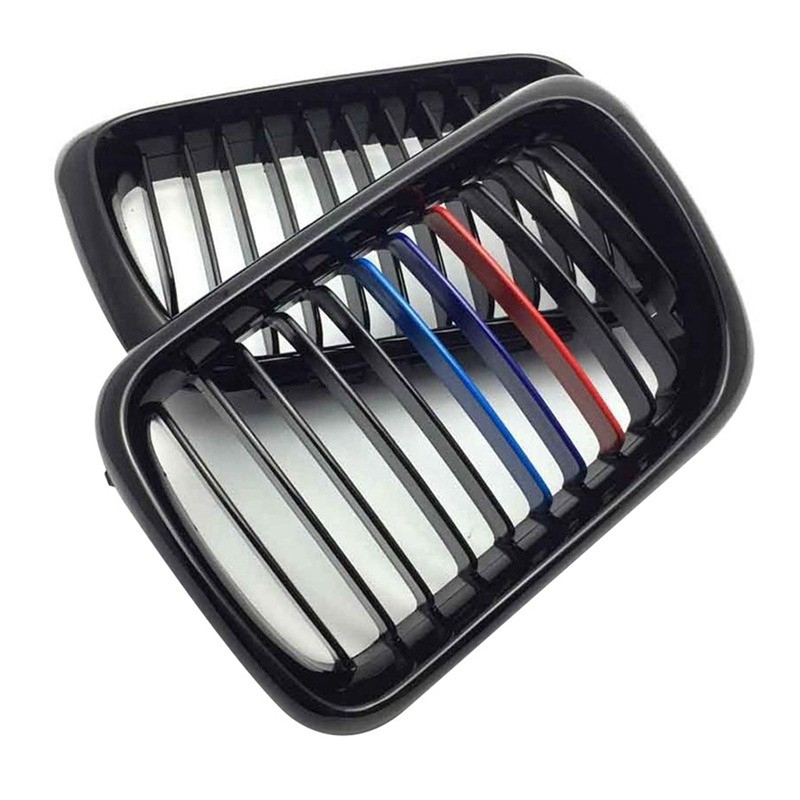 Xe Bóng Đen Trước Hood Thận Lưới Nướng Thể Thao Đua Xe Lưới Nướng Cho-BMW E36 M3 3 Series 1997-1999 