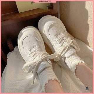 Giày thể thao Giày trắng Đế phẳng chống trượt thời trang thoải mái