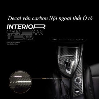 Cuộn phim vinyl sợi carbon 7d dán trang trí xe hơi/xe máy 30cm x 152cm