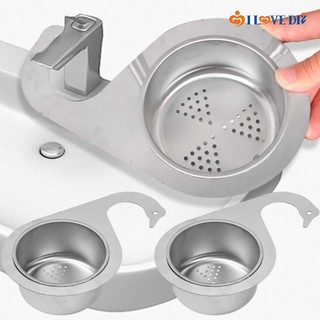 Giỏ thoát nước hình thiên nga bằng thép không gỉ - Bộ lọc rác bồn rửa góc nhà bếp - Giá thoát nước móc tách ướt khô