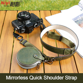 Dây Đeo Vai Máy Ảnh Dây Đeo Cổ Phát Hành Nhanh Da Chiều Dài Có Thể Điều Chỉnh Đa Năng Cho Sony Nikon Canon Fuji Pentax Leica Olympu