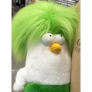 Gấu bông gà tóc dài vô tri nhiều màu đáng yêu 50cm, gà nhồi bông tóc dài