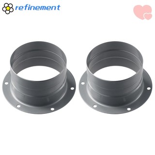 Mặt bích đầu nối ống khoan, sắt mạ kẽm 3 / 4 / 5 / 6 / 8 inch Ống thẳng kim loại, mặt bích nhà bếp Thông gió sưởi ấm Hệ thống HVAC