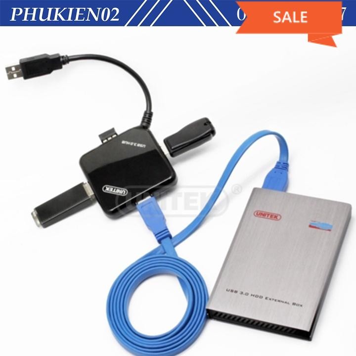 HUB USB 3.0 4 cổng Unitek Y-3044 (Đen)