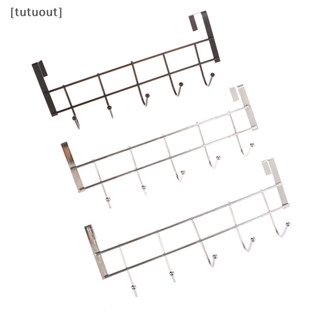 [Tutuout] 1 Phòng Tắm Gia Đình Mũ Nhà Bếp Sắp Xếp Trên Cửa Móc 5 Móc Quần Áo Áo Áo Treo Khăn Giá Đỡ Kệ Trên Cửa VN