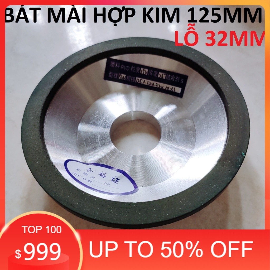 Bát mài lưỡi cưa 125mm lỗ 32mm / Bát mài rửa lưỡi cưa hợp kim, bát mài hợp kim (SS2309)