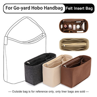  Evertoner Nỉ Chèn Túi Cho Go-yard Hobo Túi Bên Trong Hỗ Trợ Túi Lót Túi Bên Trong Du Lịch Bên Trong Ví Nữ Túi Đựng Mỹ Phẩm Di Động 