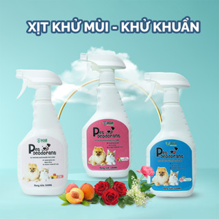 Xịt khử mùi, khử khuẩn Krill, xịt vệ sinh chó mèo, chậu cát, hỗ trợ pet đi vệ sinh đúng chỗ 500ml