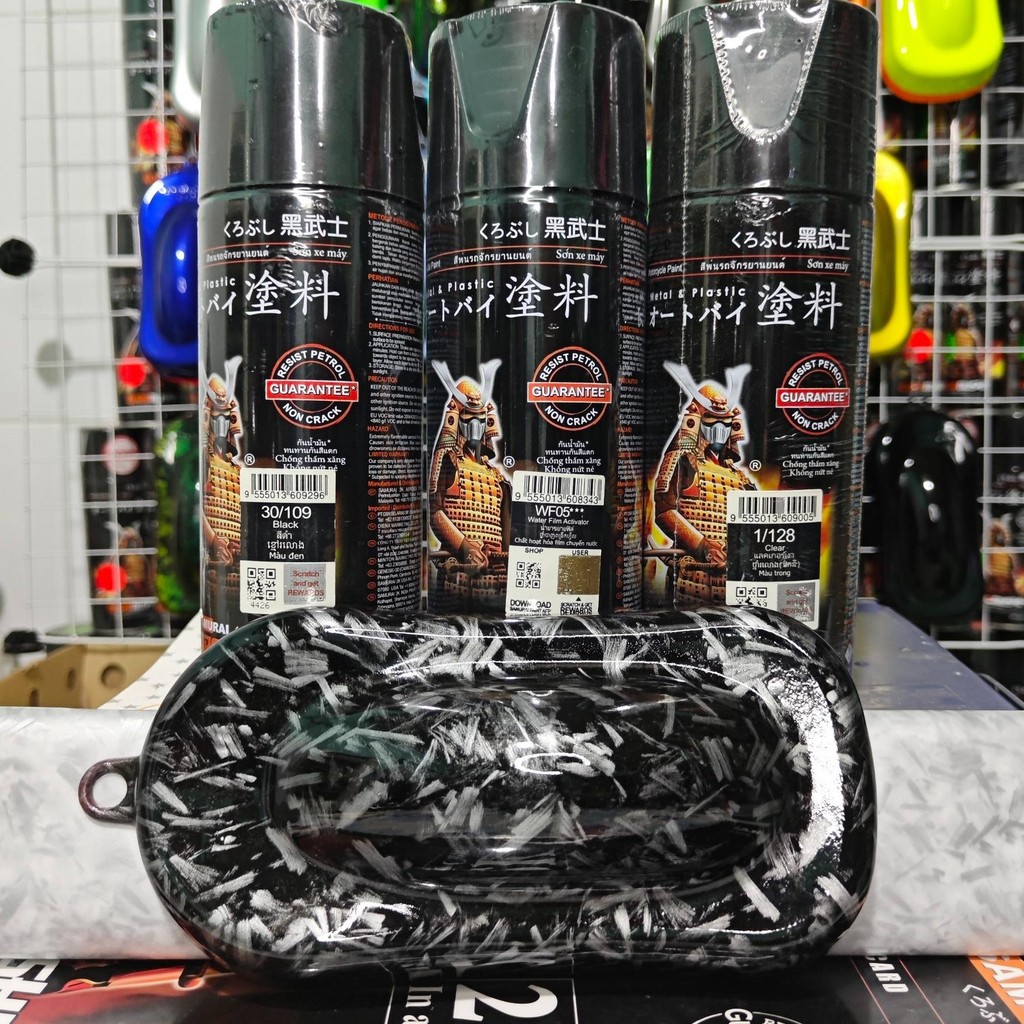 combo sơn nhúng màng film vân vụn ghép carbon in chyển nước, hoạ tiết vân vụn