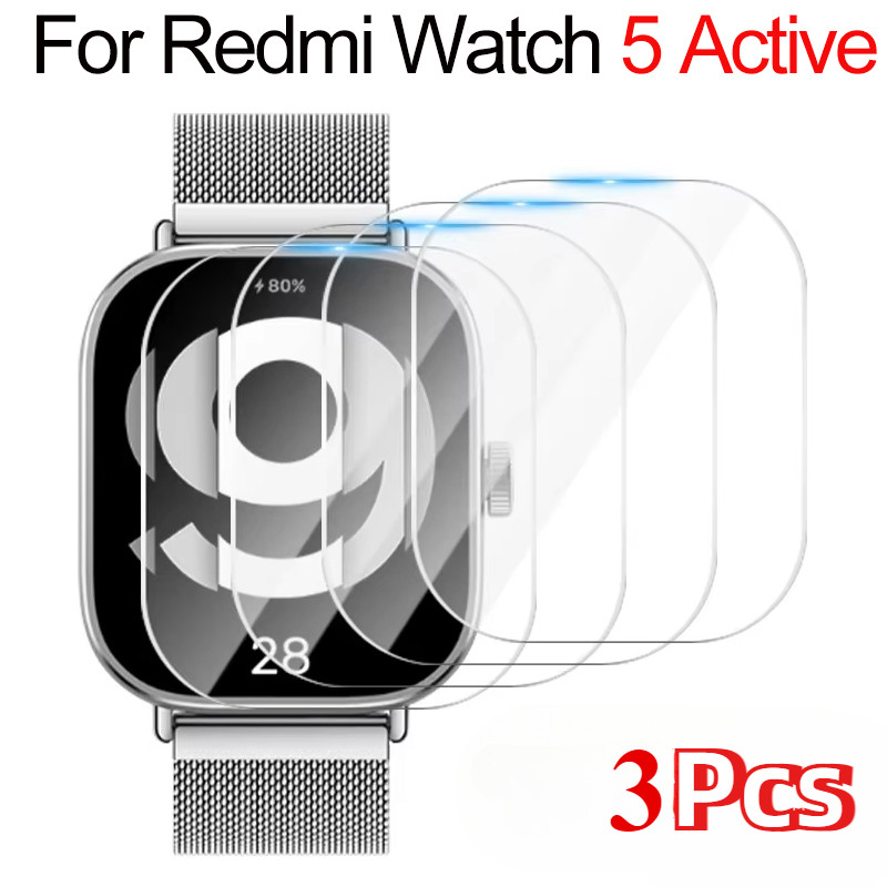 3 Kính Cường Lực Hydrogel Cho Xiaomi Redmi Watch 5 Active Smart Watch Bảo Vệ Màn Hình Chống Trầy Xướ