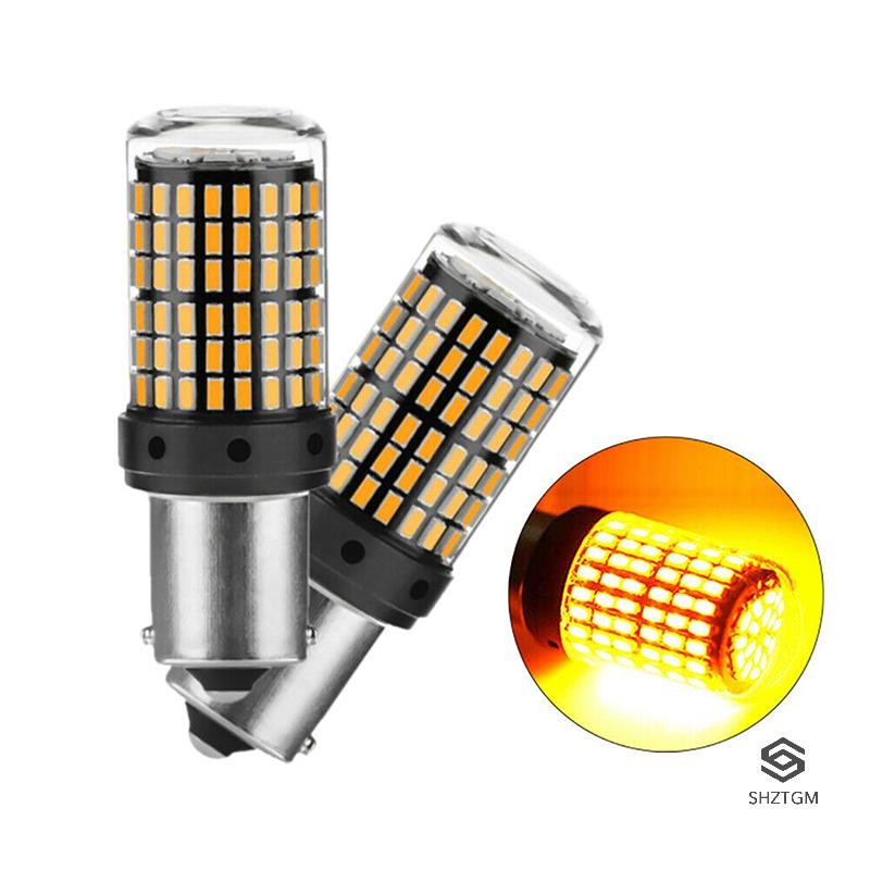 [Shztgm] 1 CÁI 1156-BAU15S Đèn báo rẽ Bóng đèn Led Màu vàng Blinker Đèn xe tải siêu sáng Mới