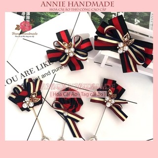  Nơ cài áo handmade thiết kế tiểu thư sang trọng nhiều mẫu  Hoa cài áo HANN   HANN- Hoa cài áo pk thời trang  