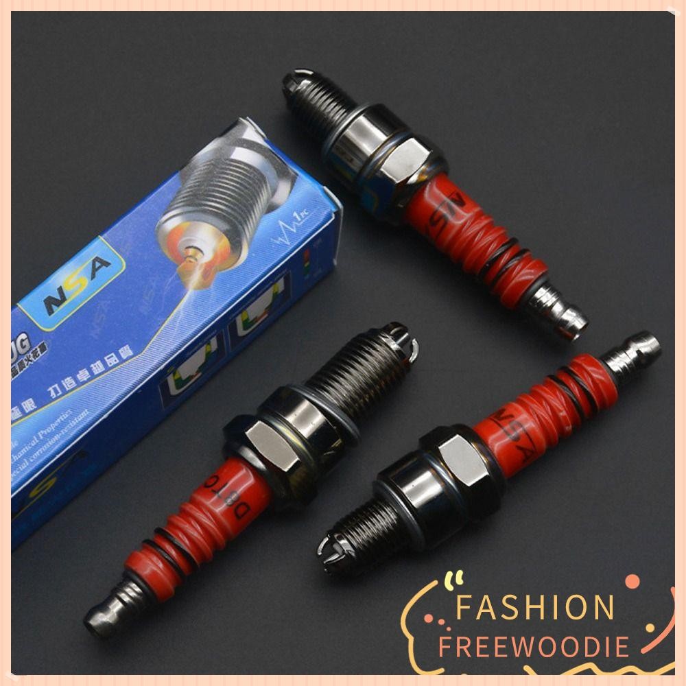 FREEWOODIE Racing Bugi, A7TC D8TC Kim Loại Xe Máy Bugi, Bền 3 Điện Cực Ba Xe Tay Ga ATV Bugi GY6 CG 50 70 110 125 150CC Xe Máy