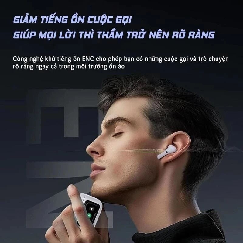 Tai Nghe Bluetooth Không Dây A9 Pro v5.3 Chạm Cảm Ứng, Vỏ Trong Suốt, Âm Thanh Hay Có Mic  Giảm Tiếng Ồn Màn Hình | BigBuy360 - bigbuy360.vn