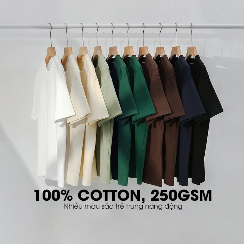 Áo Thun Trơn Cotton 250gsm Premium The Basic Man