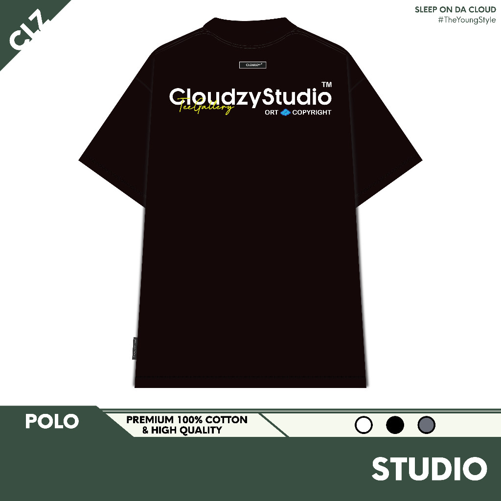 CHÍNH HÃNG Áo thun polo nam nữ basic phông cổ bẻ local brand unisex form rộng 100% cotton POLO STUDI