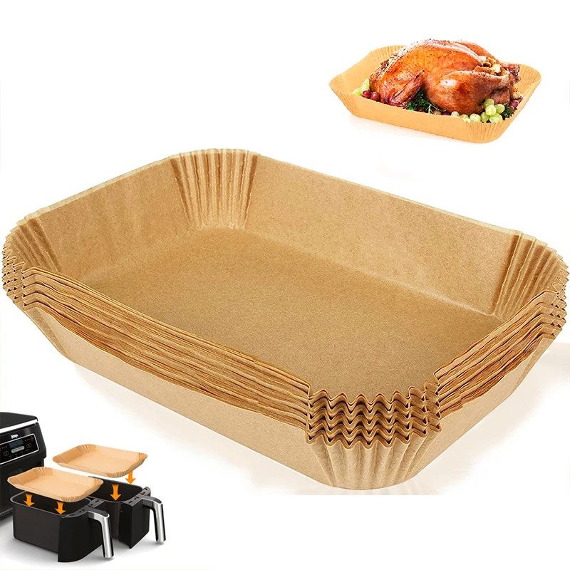 Hình Chữ Nhật Dùng Một Lần Airfryer Nướng Giấy Lót Chống Thấm Nước Chống Dầu Chống Dính Nướng Thảm C