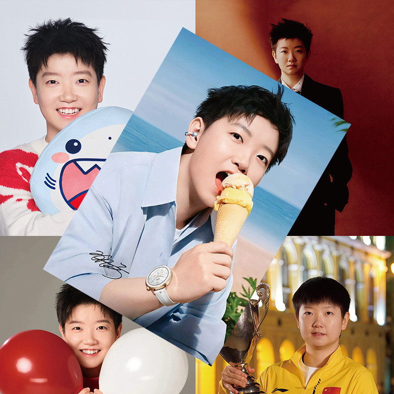 Sun Yingsha Poster Wall Photo Sticker 8 cái / bộ