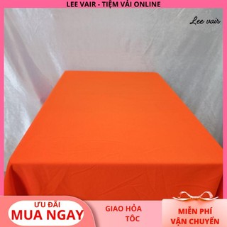  Khăn trải bàn tiệc  bàn học bàn họp bàn ăn khăn bàn vải màu cam kích thước to. 
