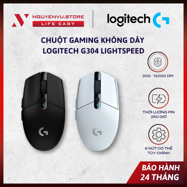 [CHÍNH HÃNG] Chuột Gaming không dây Logitech G304 Lightspeed - [FULL VAT]