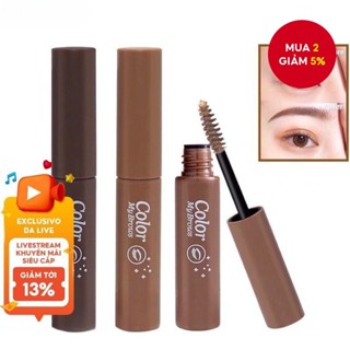 Mascara Lông Mi 3D Đường Đẹp Chống Thấm Nước Nâu Đậm Tự Nhiên Dài Lông Mày Trang Điểm