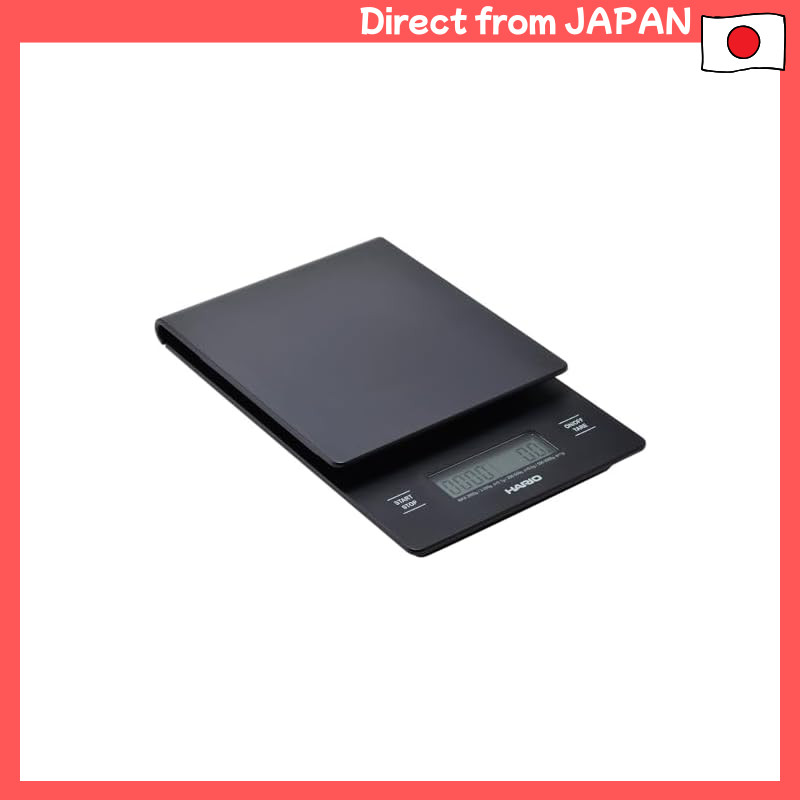 HARIO V60 Drip Scale Black - Coffee Scale for Measuring, Perfect as a Gift or Present (Model: VSTN-2