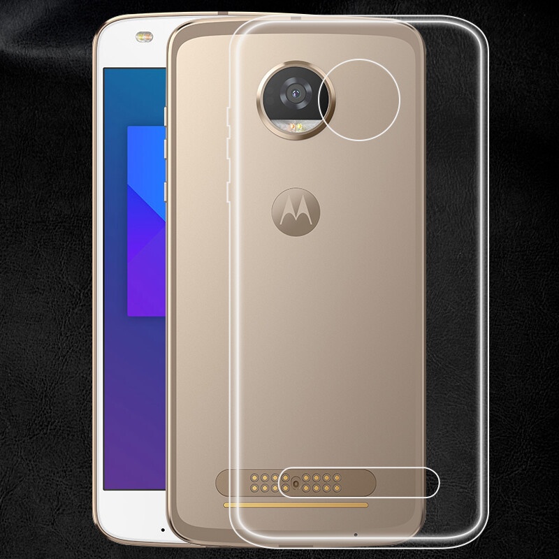 Dành Cho Motorola Moto Z2 Chơi Mềm TPU Ốp lưng MOTO Z2play Trong Suốt Vỏ Silicon Trong Suốt Bảo Vệ M