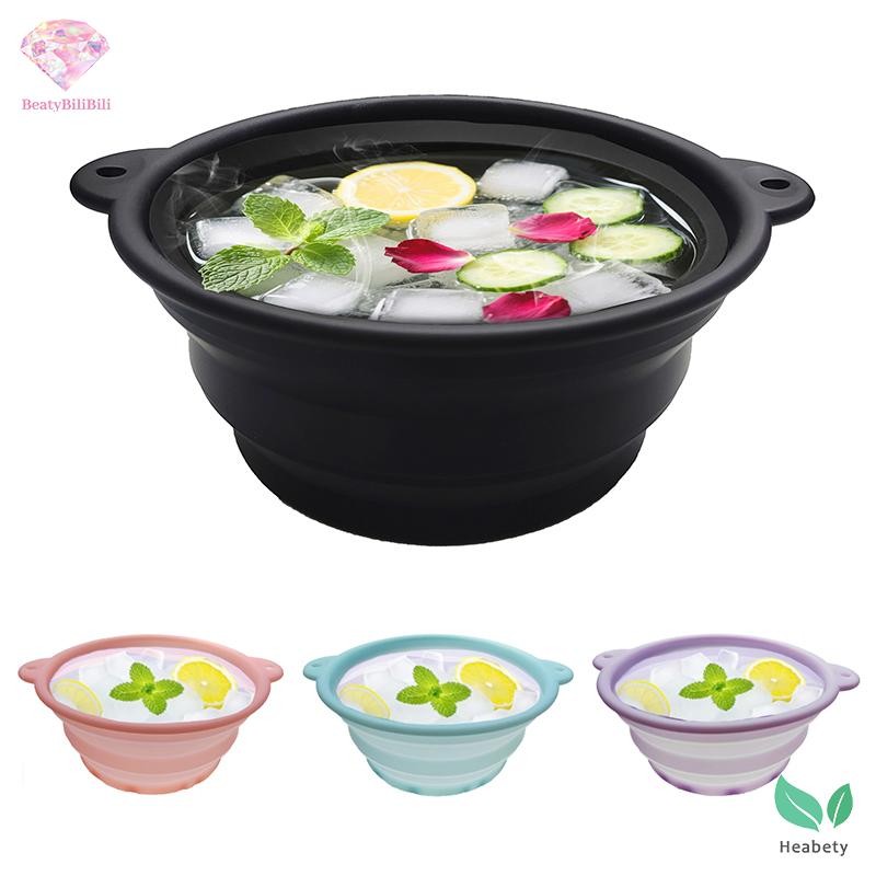 Heabety Gấp Lưu Vực Silicon Mặt Đá Bát Tắm Có Thể Gập Lại Silicone Ice Bath Bát Rửa Hiệu Quả Lưu Vực