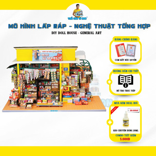Mô Hình Lắp Ráp Bằng Gỗ - Mẫu Tạp Hóa Ô Mai Xí Muội - BB112-01 - Thế Giới Tí Hon