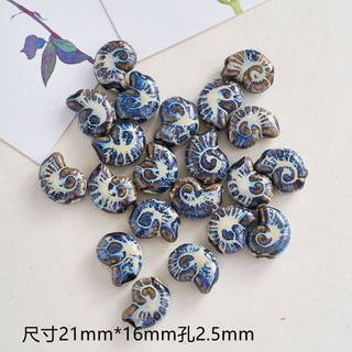 Na Vẹt Ốc Động Vật Biển Lily Biển Cá Sò Gốm Conch Hạt Lỗ Lớn Rời Hạt Tự Làm Trang Sức Nữ