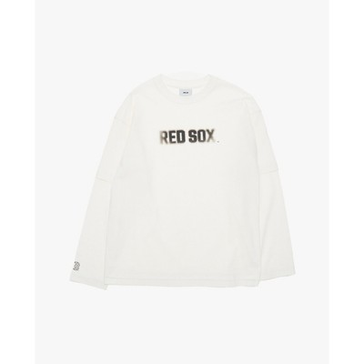 MLB - Áo thun unisex cổ tròn tay dài in logo_3ATSB0854-43IVS